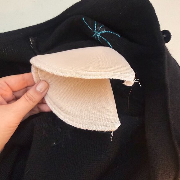 Vintage Y2K 2000 Beaded NYE Fireworks NYC City Skyline Merino Wool Cardigan XL - Picture 11 of 12